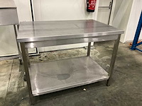 Diverse rvs tafels (3x) - afbeelding 2 van  7
