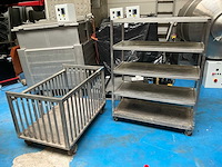 Diverse rvs transportwagens (2x) - afbeelding 1 van  7