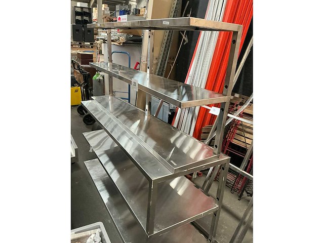 Diverse rvs trapezium wandrekken (2x) - afbeelding 2 van  2