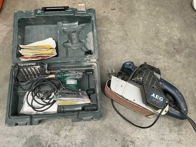 Diverse schuur- en polijstmachines (2x) - afbeelding 1 van  3