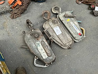 Diverse staalkabel takel / tirfor (3x) - afbeelding 1 van  4