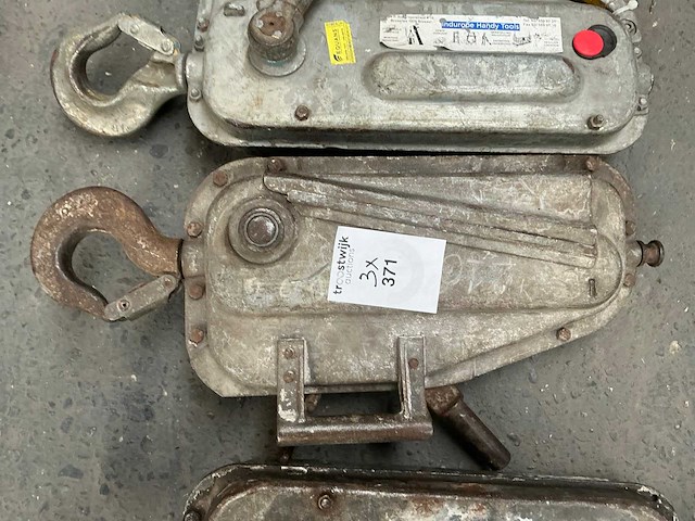 Diverse staalkabel takel / tirfor (3x) - afbeelding 3 van  4