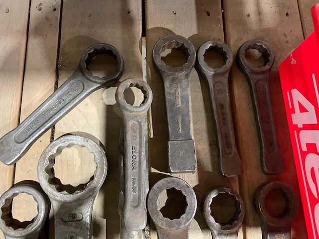 Diverse steek en ringslagsleutels (13x) - afbeelding 4 van  6