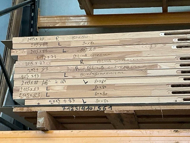 Diverse tubespaan schildersdeurpanelen (11x) - afbeelding 1 van  2