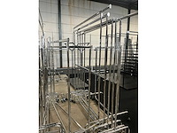 Diverse verrijdbare rvs kledingrekken (10x) - afbeelding 7 van  8