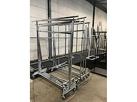 Diverse verrijdbare rvs kledingrekken (10x) - afbeelding 2 van  9