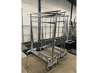 Diverse verrijdbare rvs kledingrekken (10x) - afbeelding 3 van  9