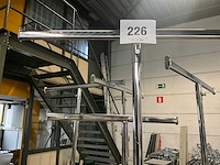 Diverse verrijdbare rvs kledingrekken (6x) - afbeelding 5 van  6