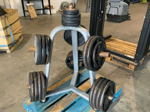 Diversen 215kg 50mm schijven krachtstation - afbeelding 1 van  10