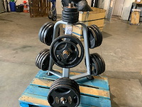 Diversen 215kg 50mm schijven krachtstation - afbeelding 3 van  10