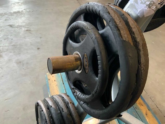 Diversen 215kg 50mm schijven krachtstation - afbeelding 6 van  10