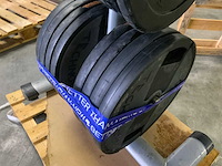 Diversen 50mm schijven 250kg met rek krachtstation - afbeelding 2 van  7