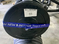 Diversen 50mm schijven 250kg met rek krachtstation - afbeelding 4 van  7