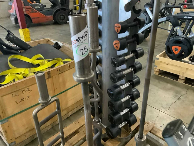 Diversen barbells 50 mm 5 stuks krachtstation - afbeelding 2 van  4
