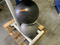 Diversen medicine ball en slam ball 5x krachtstation - afbeelding 5 van  5