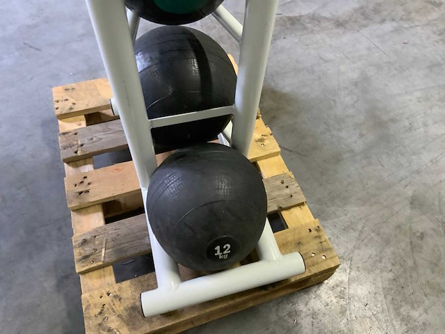 Diversen medicine ball en slam ball 6x krachtstation - afbeelding 3 van  5