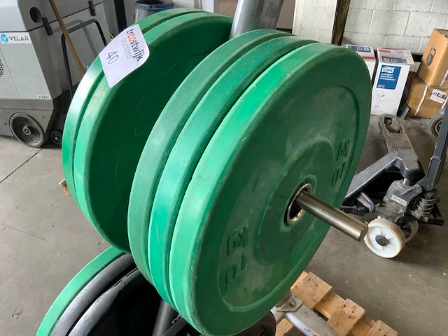 Diversen schijven 4x20;6x10;1x5kg krachtstation - afbeelding 4 van  4