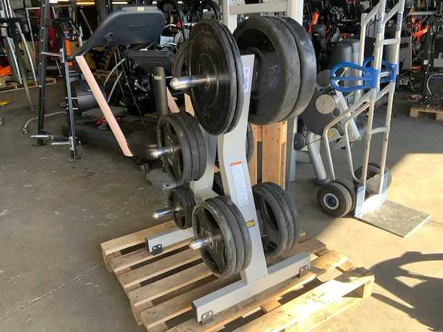 Diversen schijven 50mm 2x20;12x10;7x5kg krachtstation - afbeelding 2 van  5