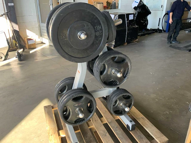 Diversen schijven 50mm 2x20;12x10;7x5kg krachtstation - afbeelding 3 van  5