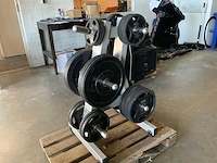Diversen schijven 50mm 8x10;4x5;6x5;6x2,5kg krachtstation - afbeelding 2 van  5