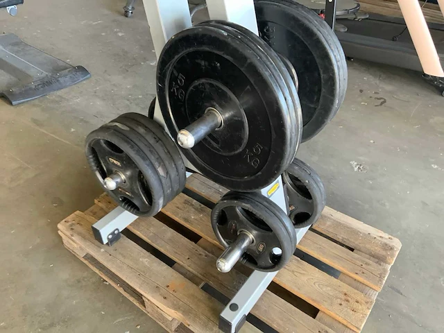 Diversen schijven 50mm 8x10;4x5;6x5;6x2,5kg krachtstation - afbeelding 5 van  5