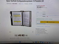Djois - 5x zichtpanelensysteem voor kantoor (5x) - afbeelding 6 van  6