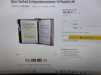 Djois tarifold - 5x zichtpanelensysteem voor overzichtelijke kantoor data - afbeelding 3 van  6