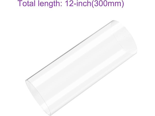 Dmiotech 115 mm x 120 mm 30,5 cm (12 inch) transparante acrylbuis - afbeelding 4 van  5