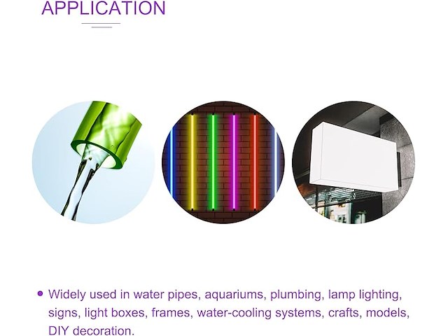 Dmiotech 115 mm x 120 mm 30,5 cm (12 inch) transparante acrylbuis - afbeelding 5 van  5