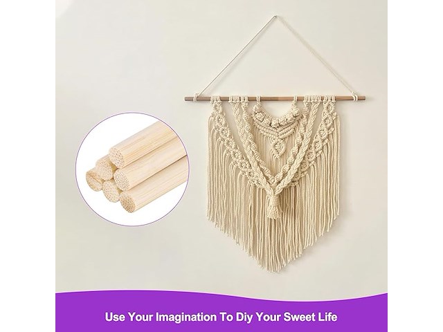 Dmiotech houten deuvelstangen (50 stuks) - afbeelding 5 van  6