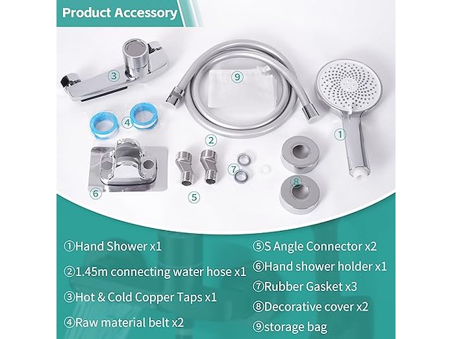 Dnkelar badkuipkraan - afbeelding 5 van  6