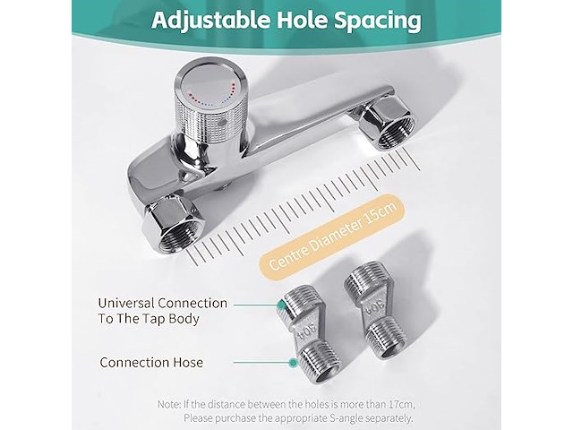 Dnkelar badkuipkraan - afbeelding 3 van  6