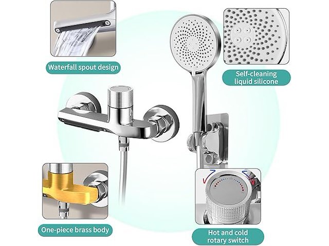 Dnkelar badkuipkraan - afbeelding 4 van  6