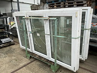 Dobroplast pvc raam met dubbel glas inclusief stapeljuk (4x) - afbeelding 1 van  2