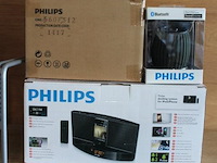 Docking system voor ipod/iphone en 3x bluetooth soundshooter speaker, philips, werking niet gekend - afbeelding 1 van  2