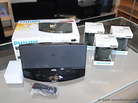 Docking system voor ipod/iphone en 3x bluetooth soundshooter speaker, philips, werking niet gekend - afbeelding 2 van  2