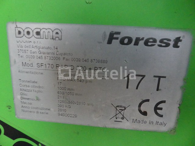 Docma sf170 rapid 220 logsplitter + pto - afbeelding 5 van  12
