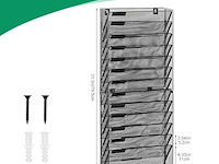 Documentenhouder 14 pockets metaal zwart - afbeelding 2 van  4
