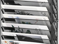 Documentenhouder 14 pockets metaal zwart - afbeelding 1 van  4