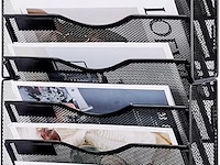 Documentenhouder 14 pockets metaal zwart - afbeelding 1 van  6