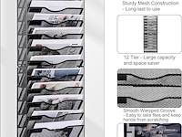 Documentenhouder 14 pockets metaal zwart - afbeelding 6 van  6