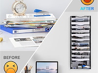 Documentenhouder 14 pockets metaal zwart - afbeelding 3 van  6