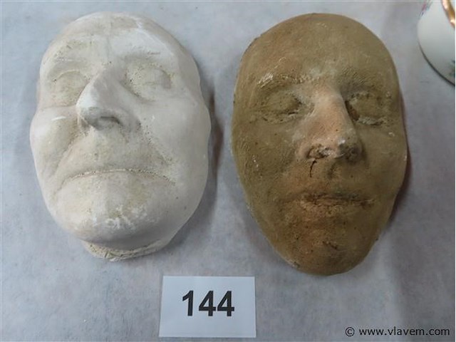 Dodenmasker 2 stuks - afbeelding 1 van  3