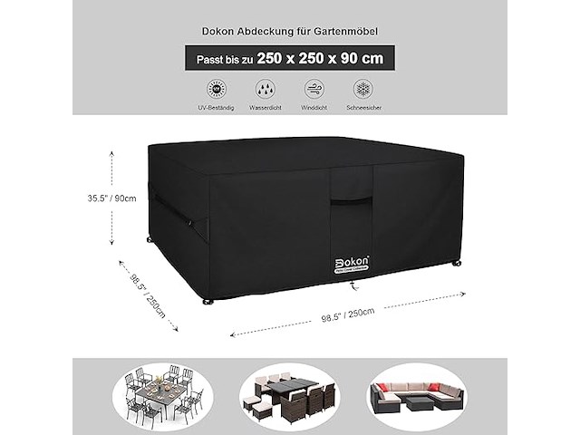 Dokon tuinmeubelafdekking - afbeelding 4 van  5