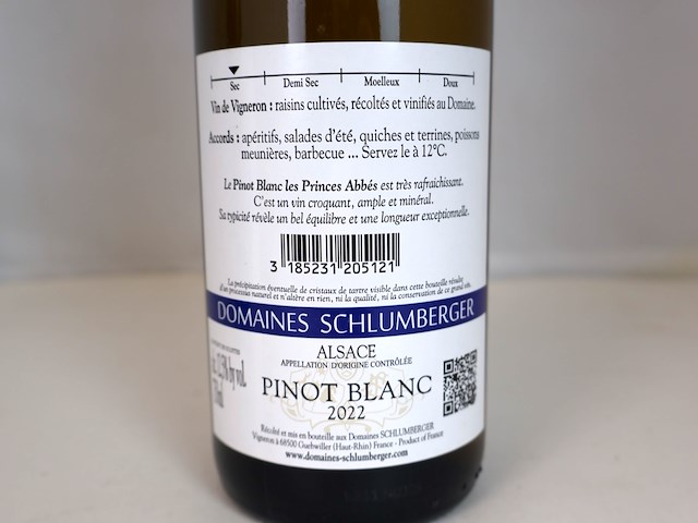 Domaines schlumberger pinot blanc 2022 (2x) - afbeelding 3 van  3