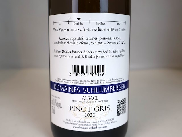 Domaines schlumberger pinot gris 2022 (4x) - afbeelding 3 van  3