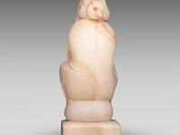 Domenico colanzi (1944), mother and child, marble sculpture 38 cm. (14.96 in.) - afbeelding 4 van  9