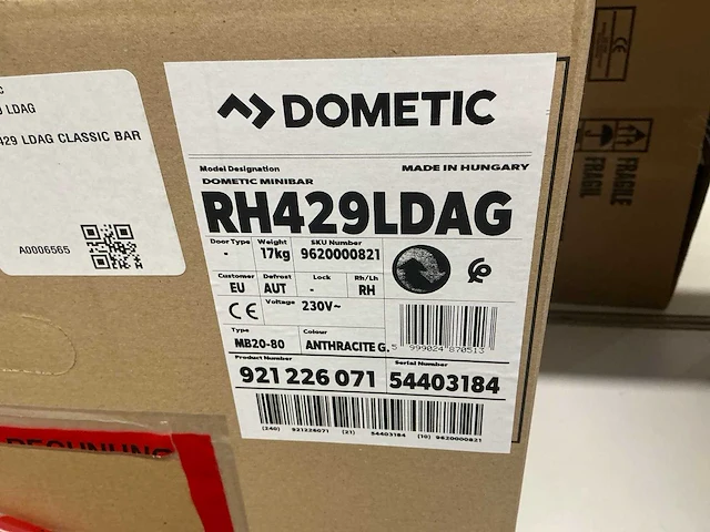 Dometic rh429ldag mini bar koelkast - afbeelding 4 van  4