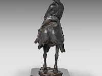 Domien ingels (1881-1946), 'bronco', patinated bronze on a marble base h 41 cm. (16.14 in.), with base 44 cm. (17.32 in.) - afbeelding 4 van  8