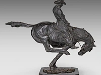 Domien ingels (1881-1946), 'bronco', patinated bronze on a marble base h 41 cm. (16.14 in.), with base 44 cm. (17.32 in.) - afbeelding 5 van  8